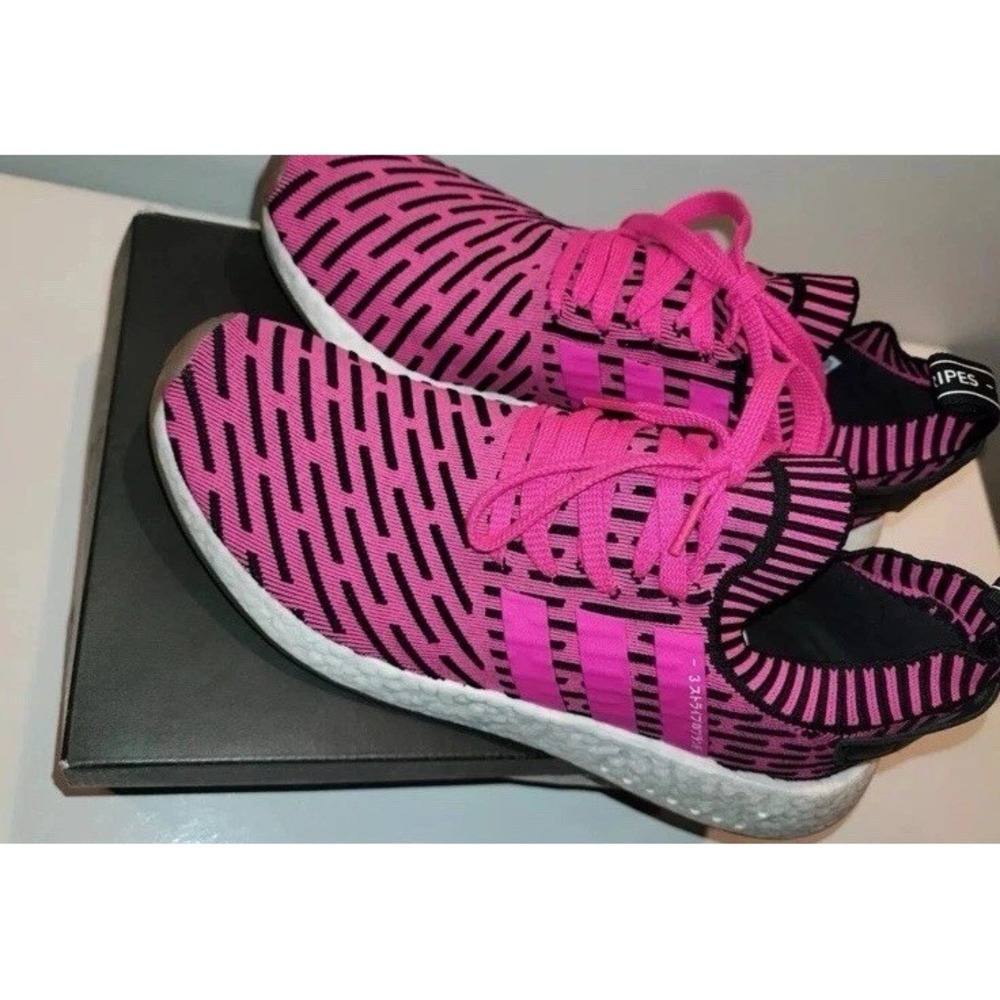 Adidas NMD R2 PK Primeknit Japan Shock Pink  Boost Shoes  M 10.5